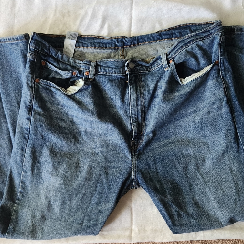 Levi 505 Medium Wash Jeans Sz 42x30 - Picture 4 of 6